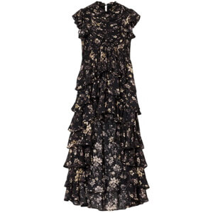 AllSaints Shaela Floral Frill Maxi Dress